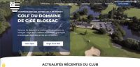 Lancement du site web ciceblossac.monclub.golf