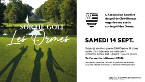 Lire la suite à propos de l’article Sortie golfique aux Ormes